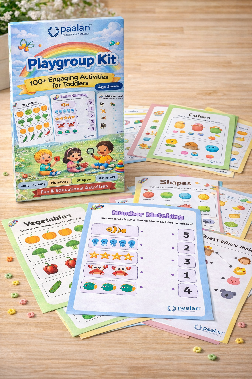 Playgroup Kit | Early Learning Worksheets | 100+ Engaging Activities | For Ages 2 yr +