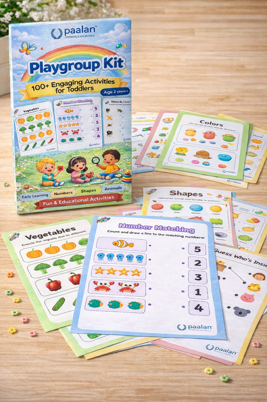 Playgroup Kit | Early Learning | 100+ Engaging Worksheets | For Ages 2 yr +