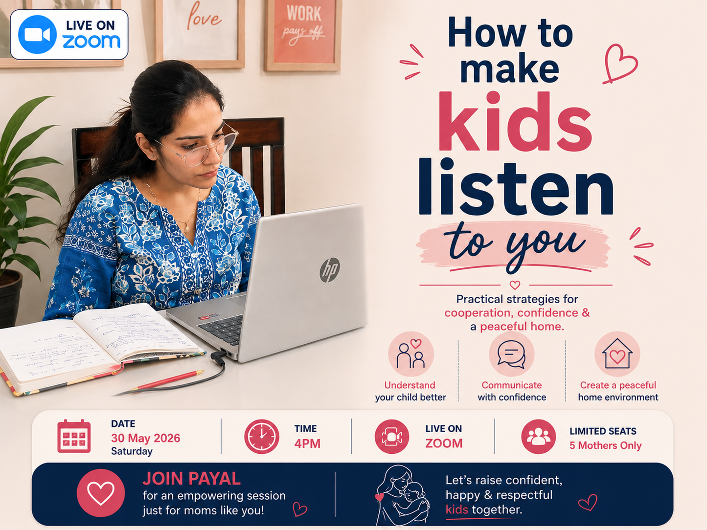 Group Zoom Session with Payal on Parenting
